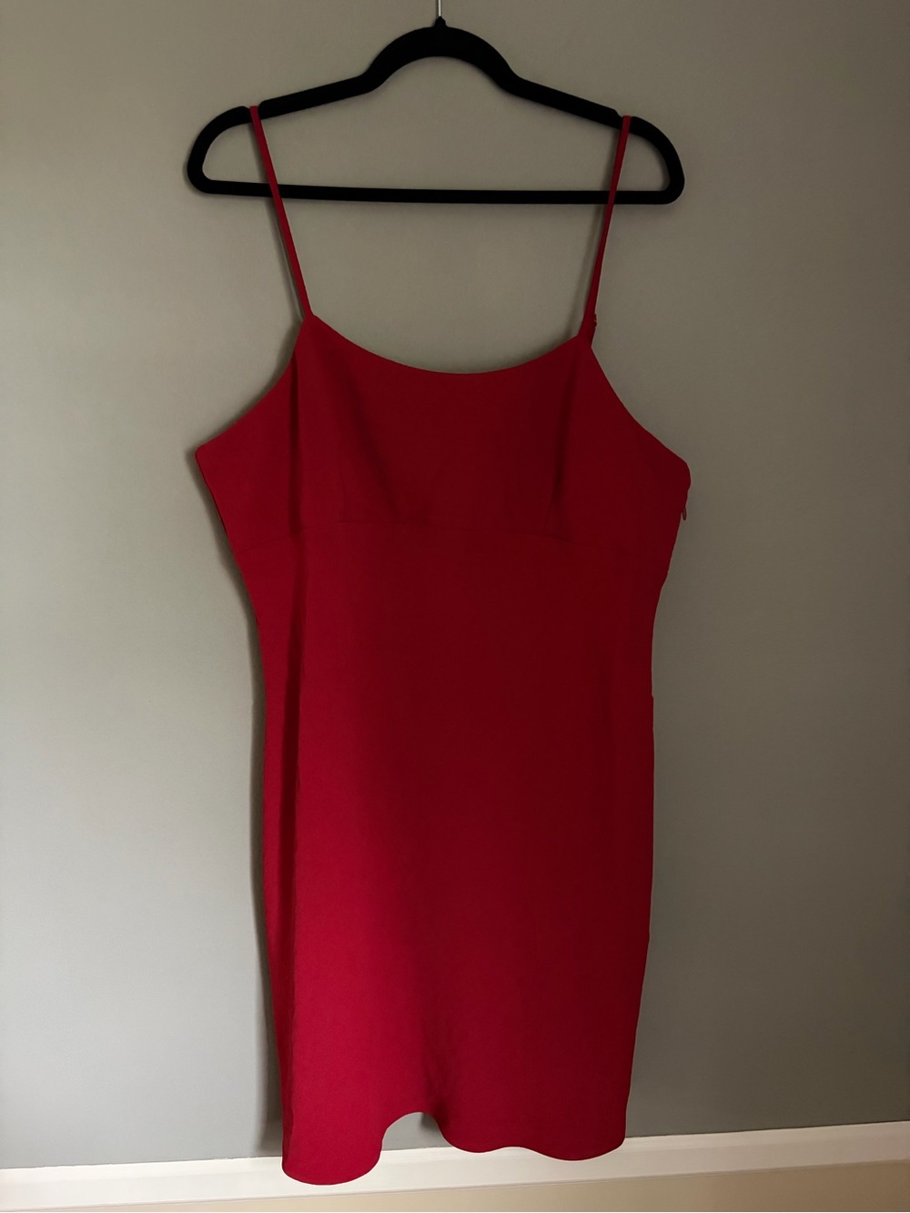 A New Day Women’s Crepe Slip Mini Dress Red NWT Cami Sleeveless Going Out XL